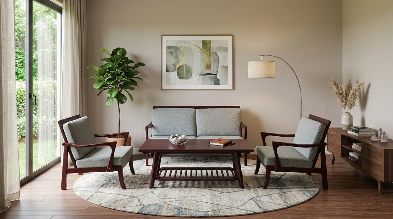 Ghế Armchair Thư Giãn Kèm Đôn