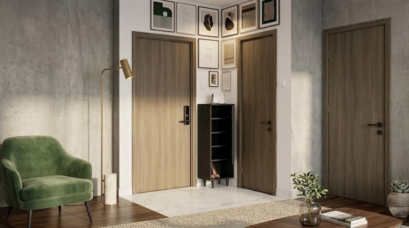 Tủ Giày lửng chân gỗ 1 cánh mở Sombre hover