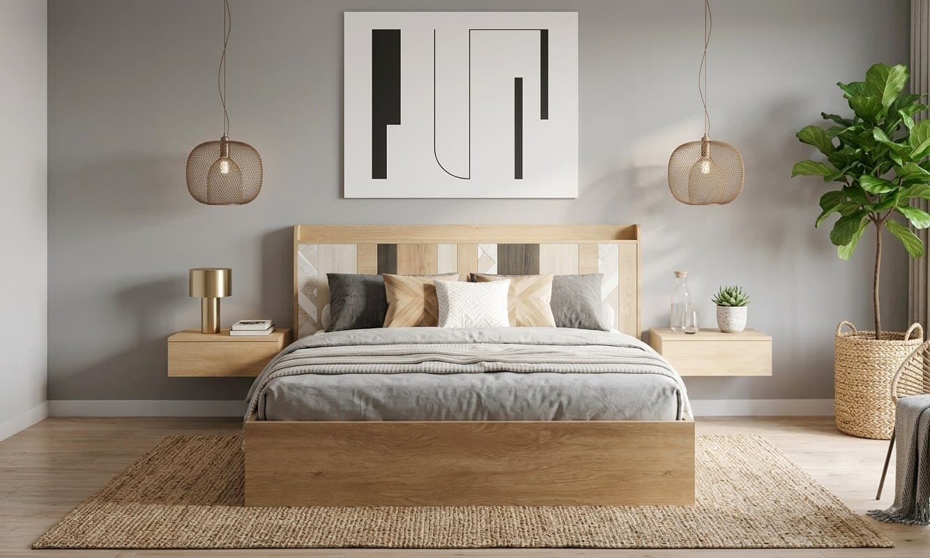 Giường Ngủ 1m6 Có Đầu Giường