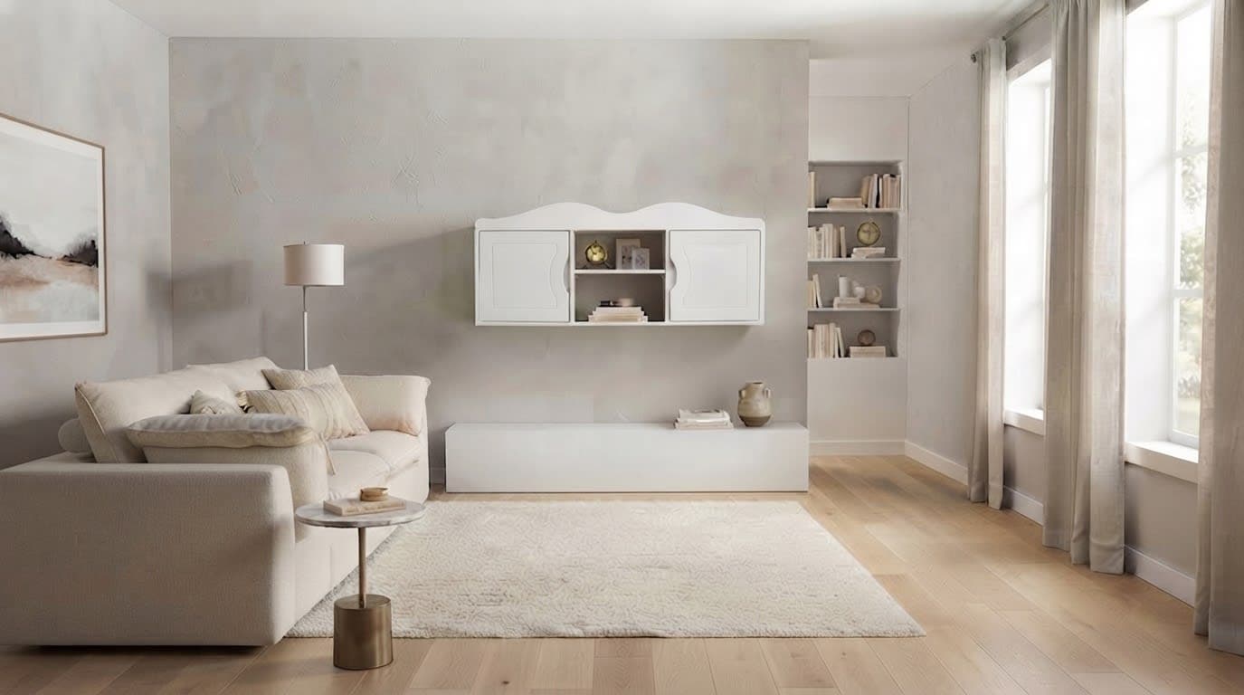 Kệ Sách Treo 2 Cánh Gỗ Vela White hover