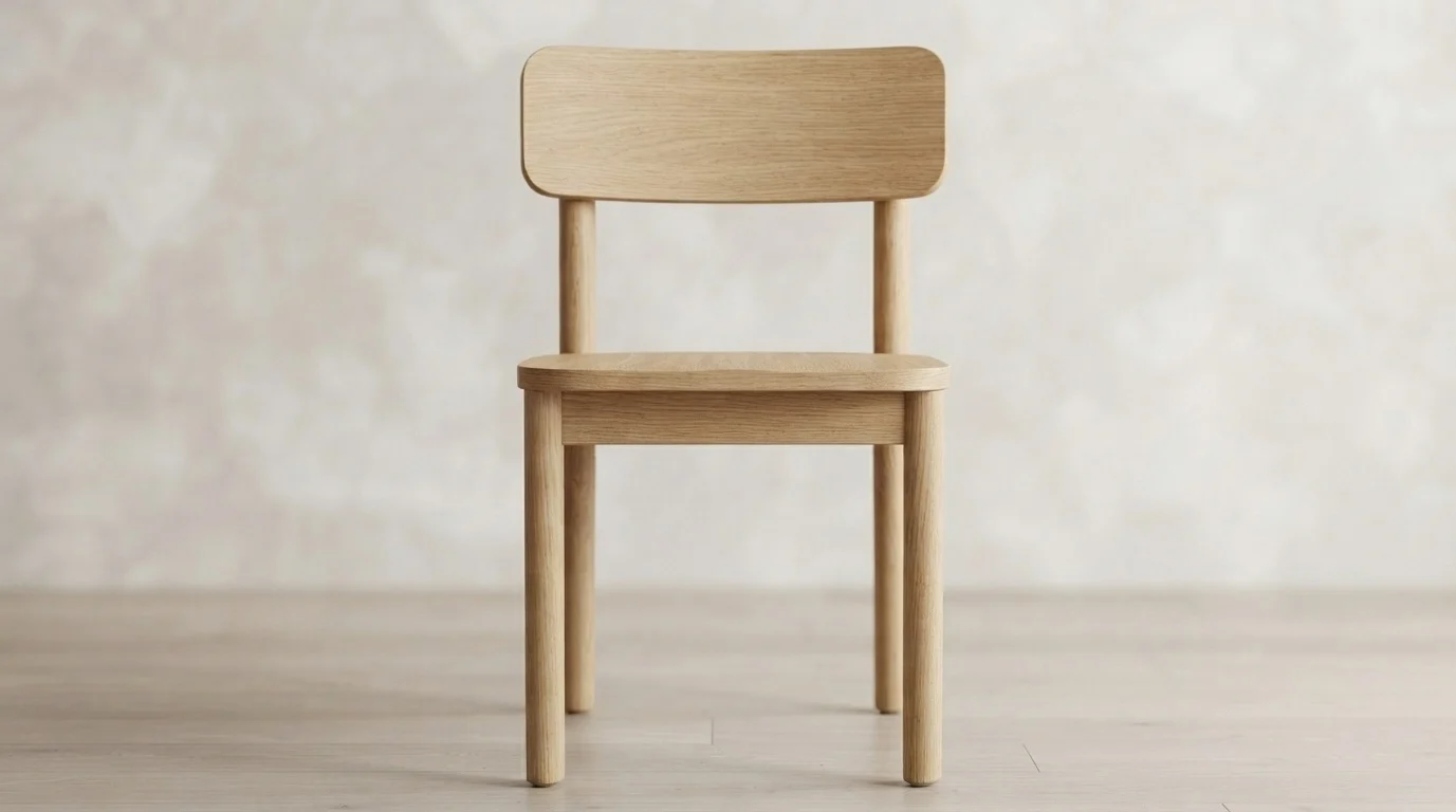 Ghế Ăn Gỗ Sồi Lưng Cong V-Home